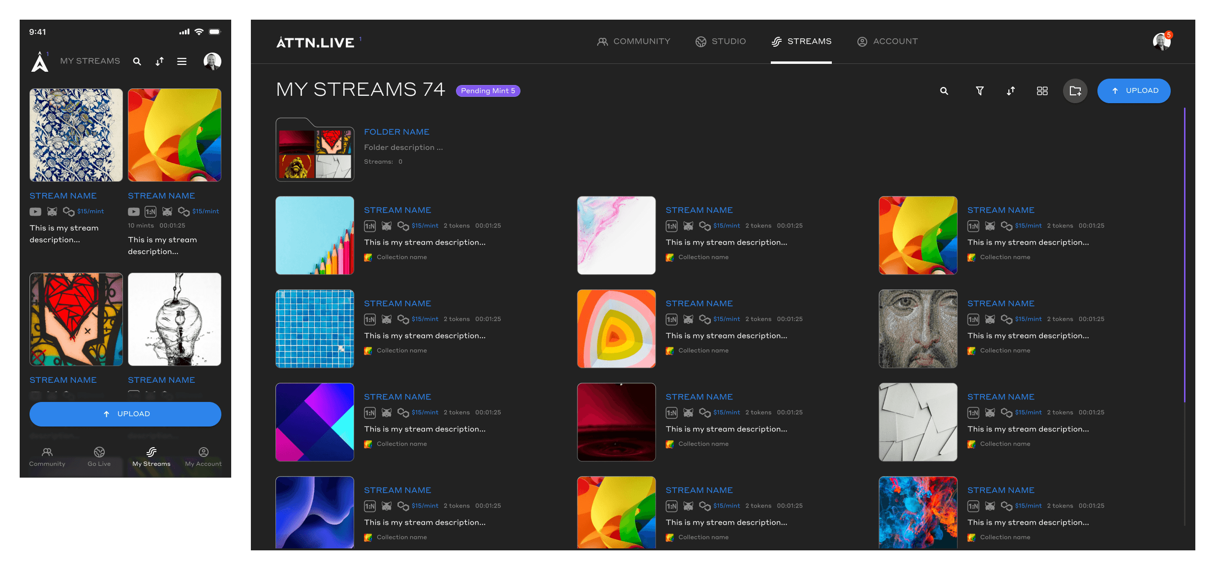 Creator monetization dashboard